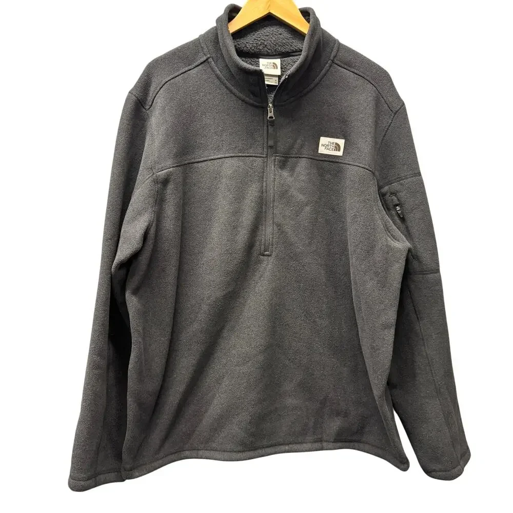 The North Face Jacket Mens‎ XL Gray 1/4 Zip Fleece Pullover Gorpcore Heavyweight